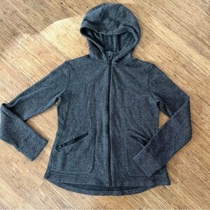 Smartwool Heritage Trail Full Zip Hoodie Jacket Sz L Gray Merino Wool Blend